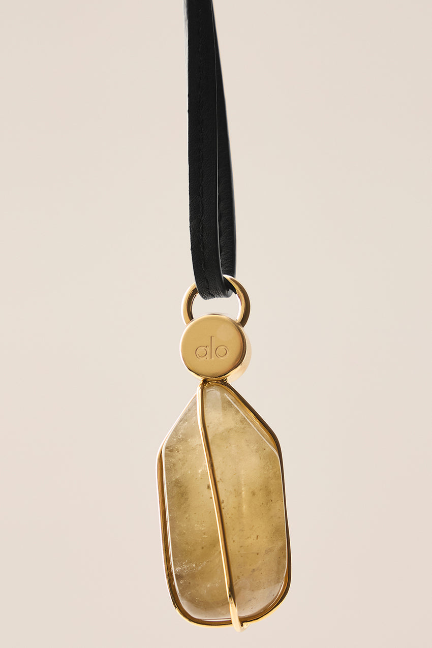 ALO Intention Crystal - Smoky Quartz/Gold