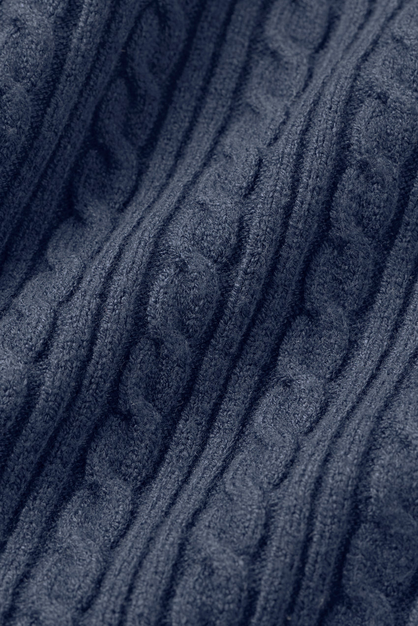 Mini Cable Sweater Tank - Navy