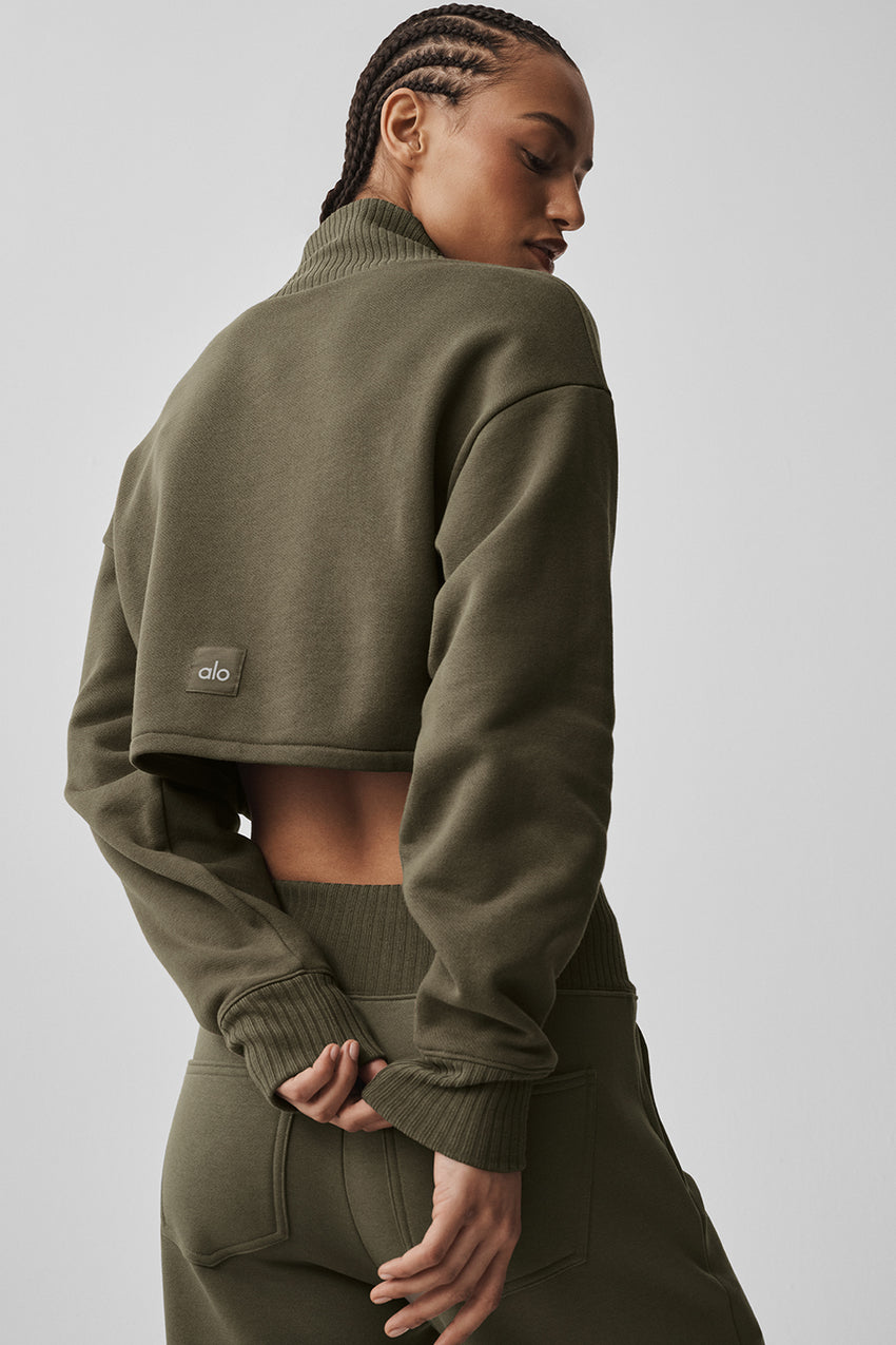 Cropped Serenity Coverup - Olive Tree