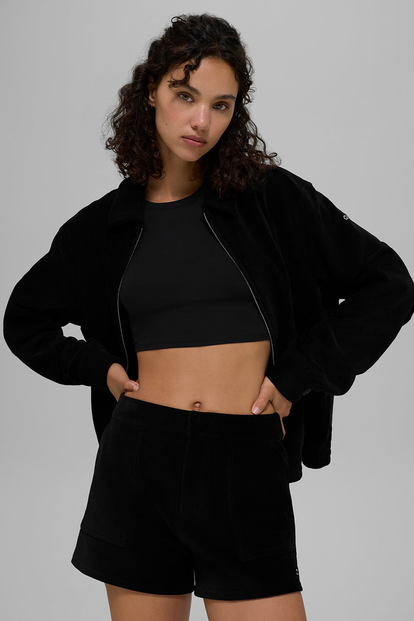 Micro Corduroy On Duty Short - Black